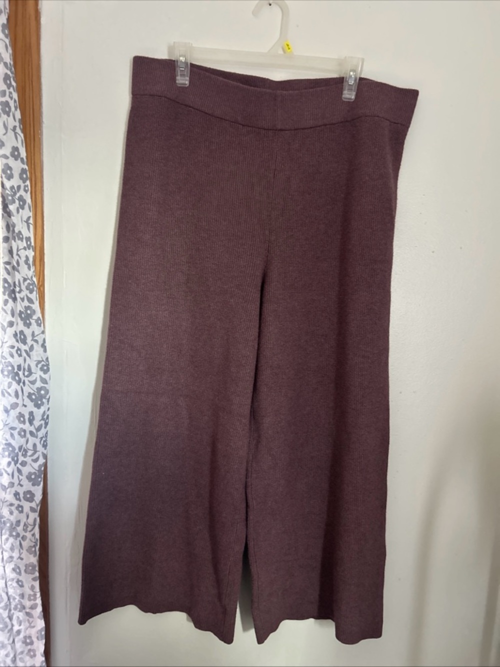 a new day Ribbed Crewneck Top in Dusty Mauve